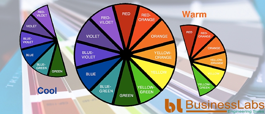 warm colors and cool colors in color psychology for web design