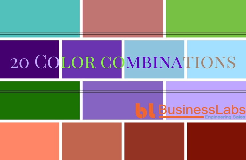 20 color combinations inspirations for web design